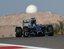 Nico Rosberg puts more mileage on the Mercedes W05