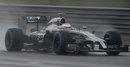 Jenson Button on the wet tyres in qualifying 