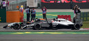 Sergio Perez passes former team-mate Jenson Button into Turn 1