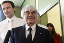 Bernie Ecclestone leaves court after the first day of his bribery trial