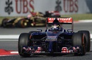 Toro Rosso's Jean-Eric Vergne drives through the heat