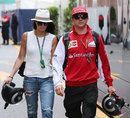 Kimi Raikkonen arrives in Monte Carlo with girlfriend Minttu Virtanen