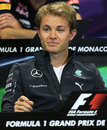 Nico Rosberg looks on at the FIA press conference