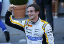 Stephane Richelmi celebrates his maiden GP2 victory on home soil in Monaco