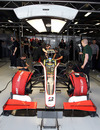The HRT team prepares Bruno Senna for free practice