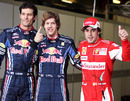 Mark Webber and Sebastian Vettel will start ahead of Fernando Alonso
