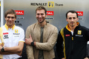 The Renault drivers meet swimmer Ian Thorpe