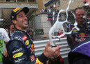 Daniel Ricciardo celebrates third in parc ferme