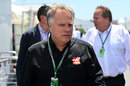 Prospective team owner Gene Haas in the paddock during qualifying