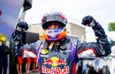 Daniel Ricciardo celebrates his maiden F1 victory in parc ferme