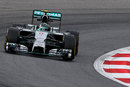 Nico Rosberg rounds the apex on Friday