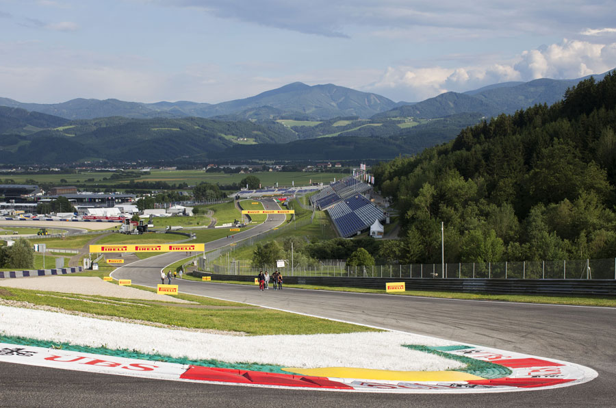 A general view of the Red Bull Ring and its surroundings