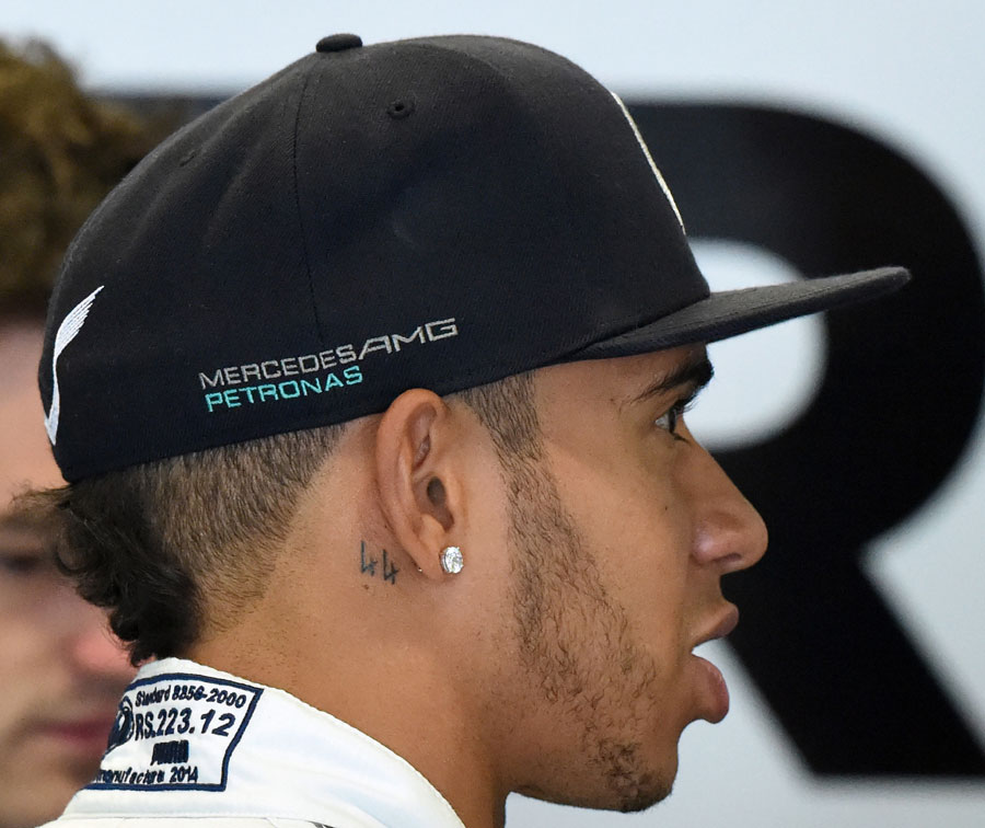 Lewis Hamilton shows off his new tattoo of the personal number he chose at  the start of the season | Formula 1 photos 