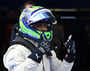 Felipe Massa celebrates his first pole since 2008 in Spielberg