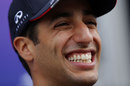 Daniel Ricciardo smiles for the cameras
