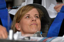 Susie Wolff sits in the Williams ahead of her debut F1 session