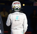 Lewis Hamilton returns to parc ferme after dropping to sixth in the final moments of qualifying