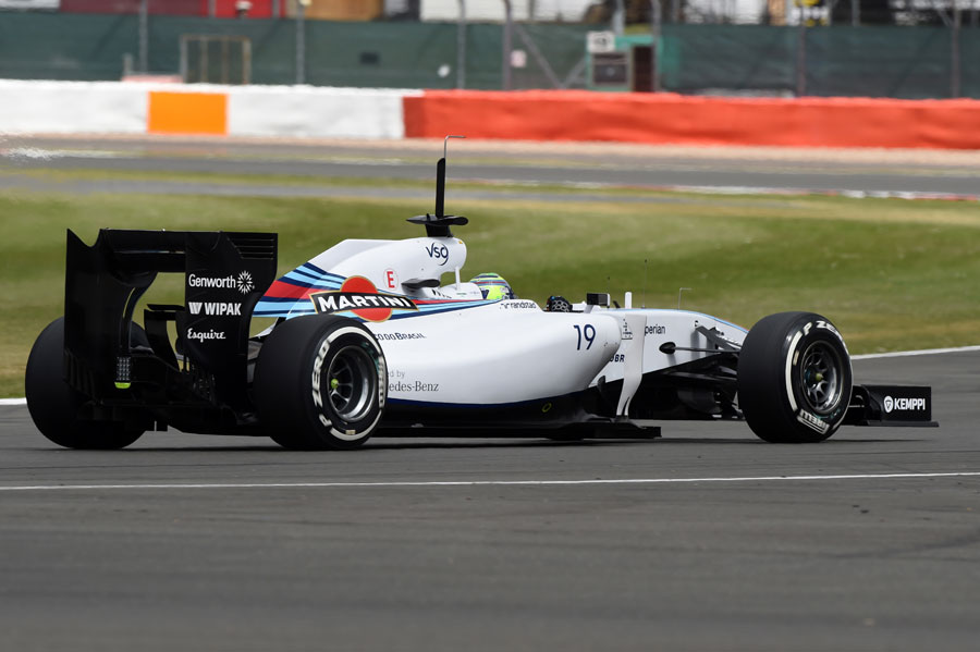 Felipe Massa out on track on Tuesday