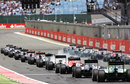 Felipe Massa's Williams smokes on the grid