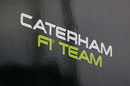 A close up of the Caterham sign at Silverstone