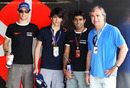 Bruno Senna and Karun Chandhok play host to Carlos Sainz and his son