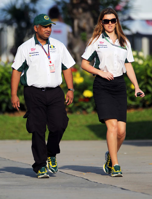 Lotus boss Tony Fernandes at his home race