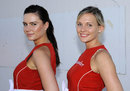 Grid girls pose for the cameras ahead 