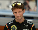 Romain Grosjean faces up to the media 