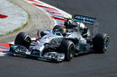 Nico Rosberg rounds the apex on Friday 