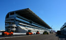 The main grandstand at the Sochi Autordrom
