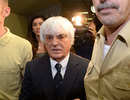 Bernie Ecclestone leaves court after a judges agreed to conclude his trial for bribery