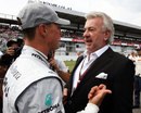 Michael Schumacher talks to former manager Willi Weber