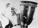 Tazio Nuvolari waves to the crowd after recieving the Vanderbilt Cup