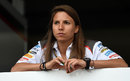 Sauber's Simona de Silvestro watches proceedings