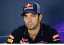 Jean-Eric Vergne looks on in the FIA press conference