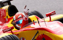 Raffaele Maricello celebrates his maiden GP2 victory 
