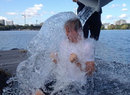 Nico Rosberg completes the ALS Ice Bucket Challenge