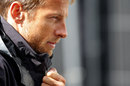 Jenson Button in the paddock