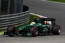 Marcus Ericsson on the hard compound tyre on Friday