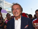 Luca de Montezemolo arrives in the Monza paddock