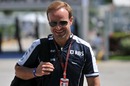 A relaxed Rubens Barrichello on qualifying Saturday