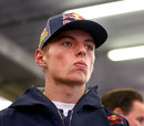 Max Verstappen prepares to face the media