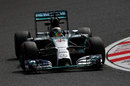 Lewis Hamilton rounds the apex