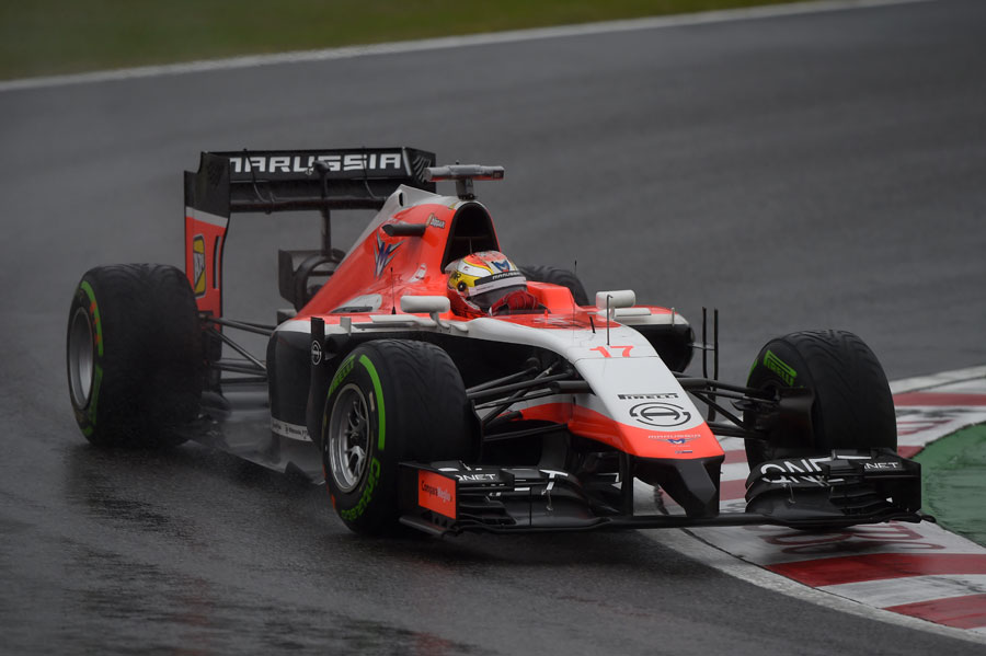 Jules Bianchi on track before his serious accident 