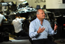Ron Dennis conducts a media interview