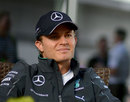 Nico Rosberg during a media interview 