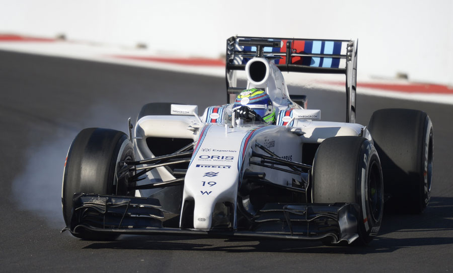 Felipe Massa locks up on Friday morning