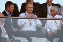 Vladimir Putin and Bernie Ecclestone in the grandstand
