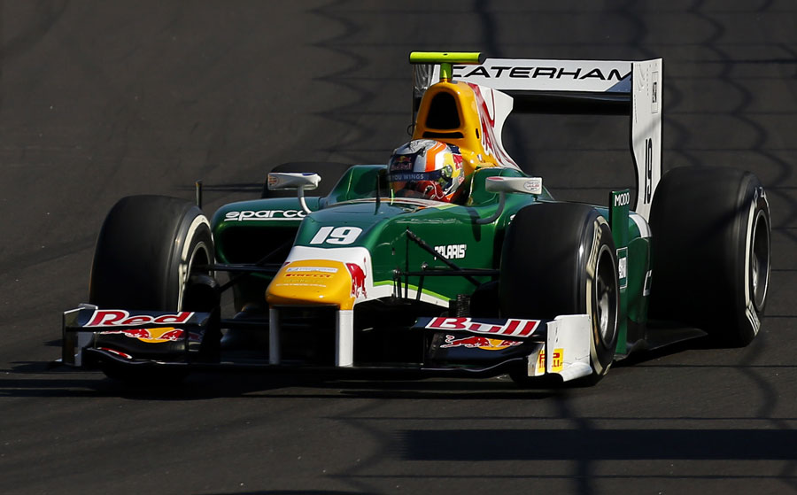 Pierre Gasly in the Caterham GP2 car