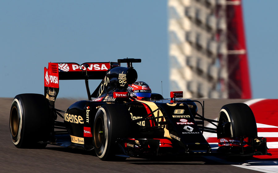 Romain Grosjean 2015 Lotus Formula 1 One F1 Motor Racing Car Birthday Card 
